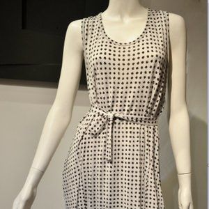 Vintage 10's Black Splotch Jersey Sacque Dress